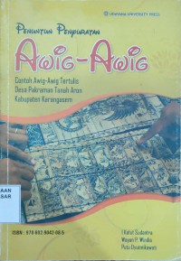 Image of Penuntun penyuratan Awig Awig